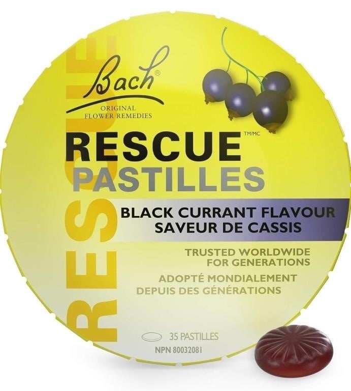 BACH Rescue Pastilles Black Currant Flavour