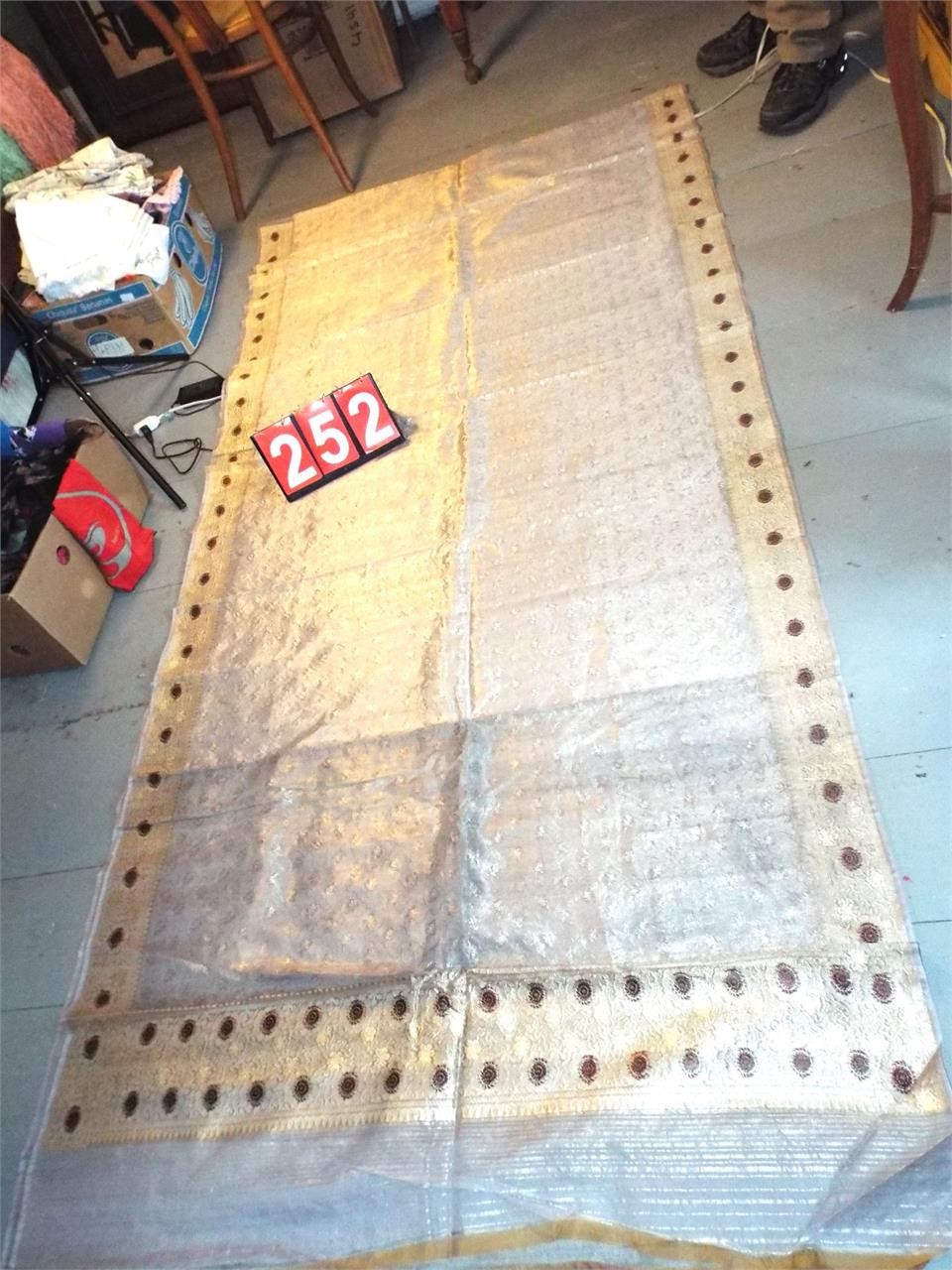 long “gold” table cover 204 x 48”