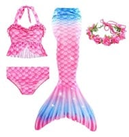 XICHONG 4PCS Girl's "Mermaid" Swimwear
