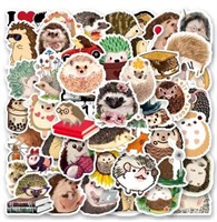 60PCS Cute Hedgehog Vinyl Stickers