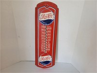 Metal Pepsi thermometer (thermometer part missing)