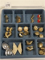 15 PAIRS OF COSTUME JEWELRY CLIP EARRINGS