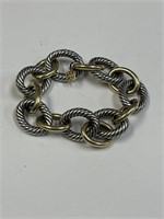 DAVID YURMAN 750 (18KT) & 925 OVAL LINK BRACELET