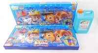 * 2 New Paw Patrol Glove-a-Bubbles and Foam