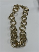 J. CREW GOLD TONE LINK NECKLACE
