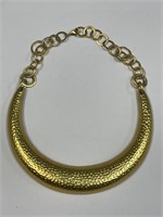 GOLD TONE CHOKER NECKLACE