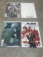Black Widow and X-Men comic books, 2 are signed