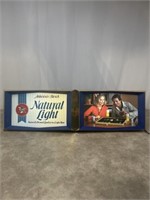 Anheuser-Busch Natural Light light up beer sign,