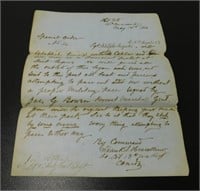 Rare Civil War Special Order Letter, Fort MaComb,