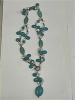 TURQUOISE & PEARL NECKLACE