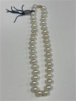 FRESH WATER  CULTURED PEARLS WITH 14KT CLASP