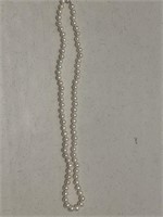 LONG PEARL NECKLACE WITH 925 CLASP