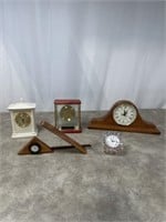 Assortment of Small Table Clocks, Adam