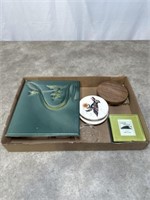 Assortment of Coasters and Large Decorative Tile