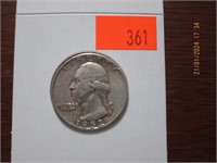 1952 D Washington Silver Quarter