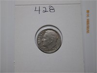 1955 S AU Roosevelt Silver Dime