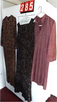 3 dresses (1 is silk)