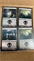 4 Cards Lot of MTG Swamp