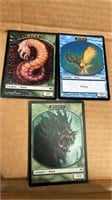 3 Cards Lot MTG: Worm, Bird and Beast