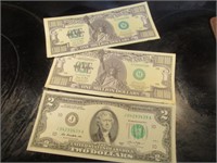 $2 BILL & FUNNY MONEY