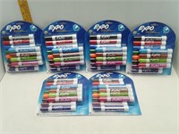 6 NEW 12 CT. EXPO DRY ERASE MARKERS MULTI COLORS