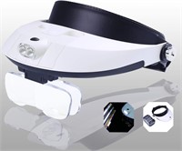 NEW $40 Head Magnifier w/Detachable LED Lamp