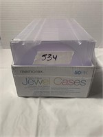 Memorex slim clear jewel cases 50pk