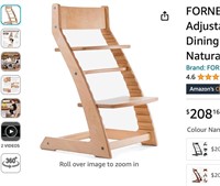 FORNEL Wooden High Chair for Babies