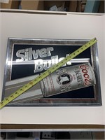 Coors light silver bullet Vintage Ad Sign 1987