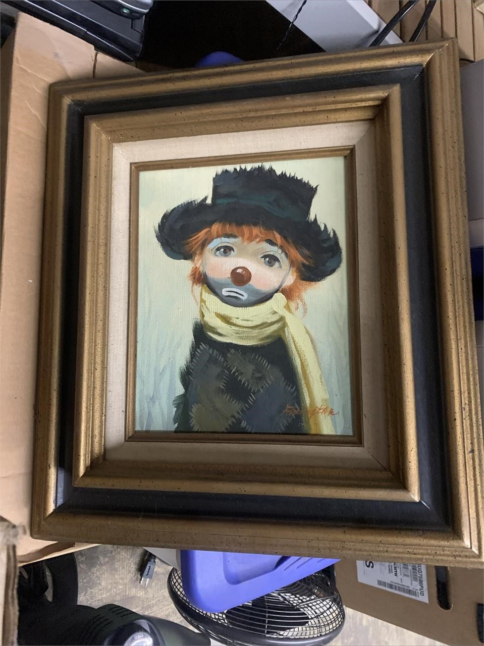Sad Clown Art Work Painting
