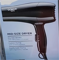 Conair mid-size 1875w Hair dryer
