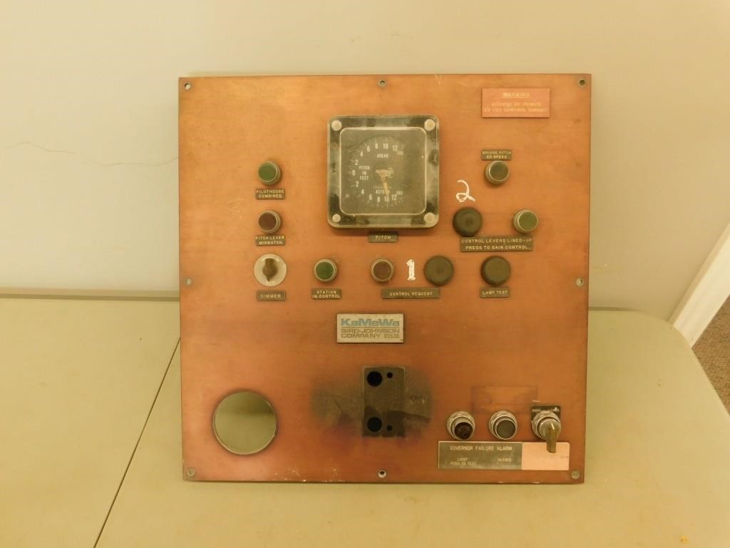 Control Board For A Marine Ship