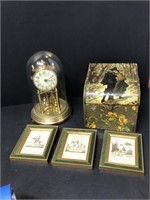 Kundo Anniversary Clock, pictures & box w/no botto