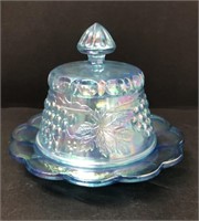 Beautiful Blue Iridescent butter / cheese dome