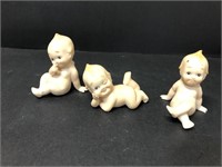 3 Japan Kewpie doll figurines
