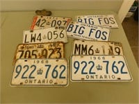 Vintage Licence plates - various years