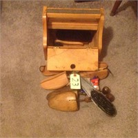 shoeshine box and accessories