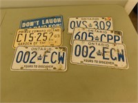 Vintage Licence plates - various years