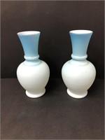 Vintage Light Blue vase that get darker at top