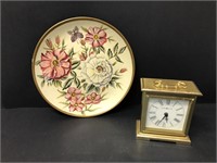 Howard Miller Clock, & Decor plate