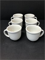 6 Stoneware coffee cups