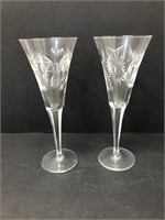 Waterford Millennium Happiness toasting flutes