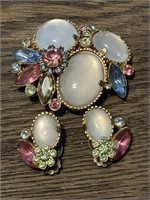 Brooch & matching earrings