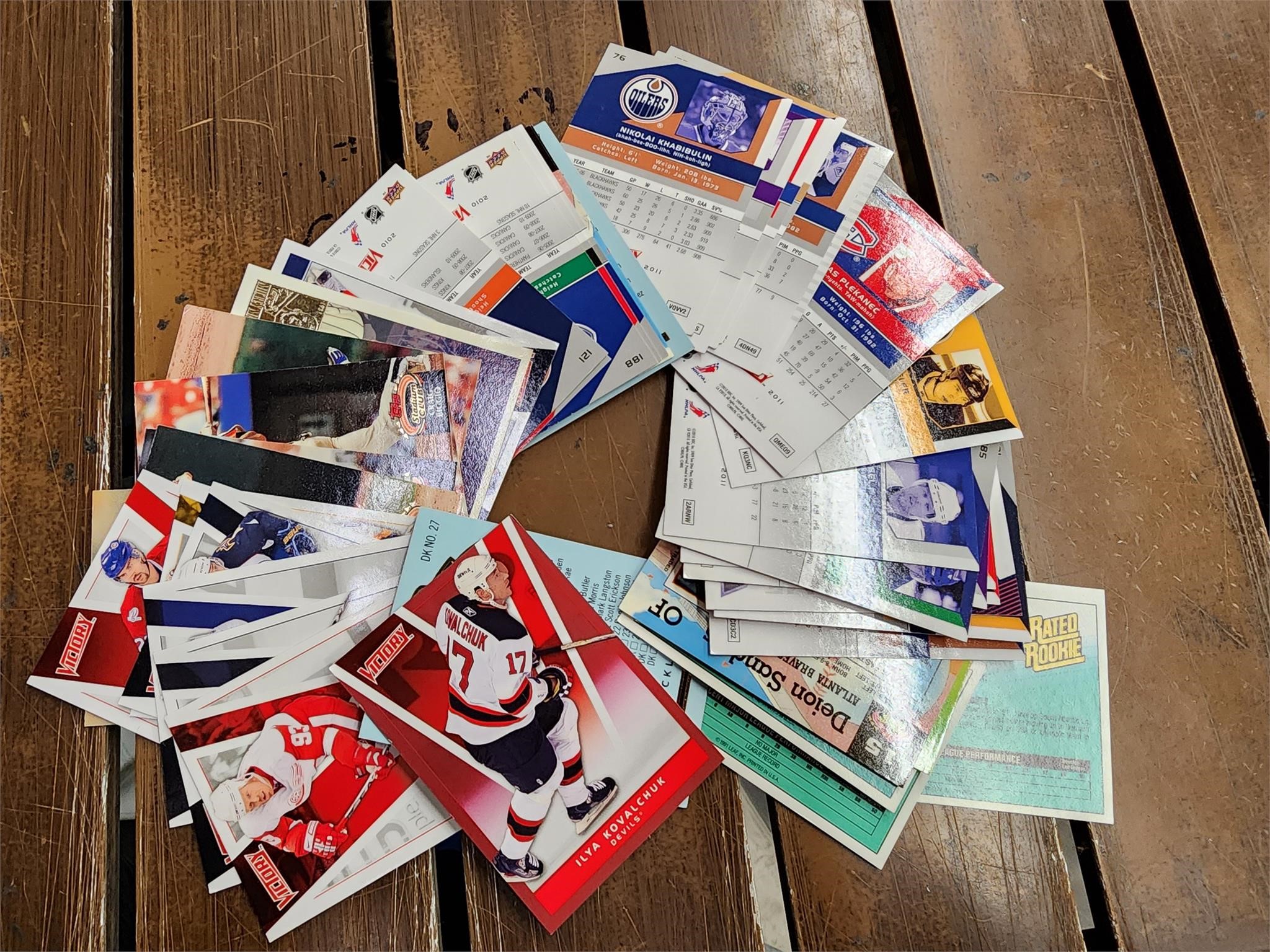 NHL and Baseball card lot