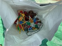Tree star and ornament lot