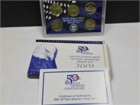 2001 US Mint Proof Set Coins
