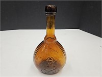 VTG  Glass Jenny Lind Blob Top Hand Blown Bottle