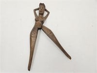 Vintage Wood Woman Figural Nutcraker