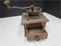 Antique Coffee Grinder Dove Tailed