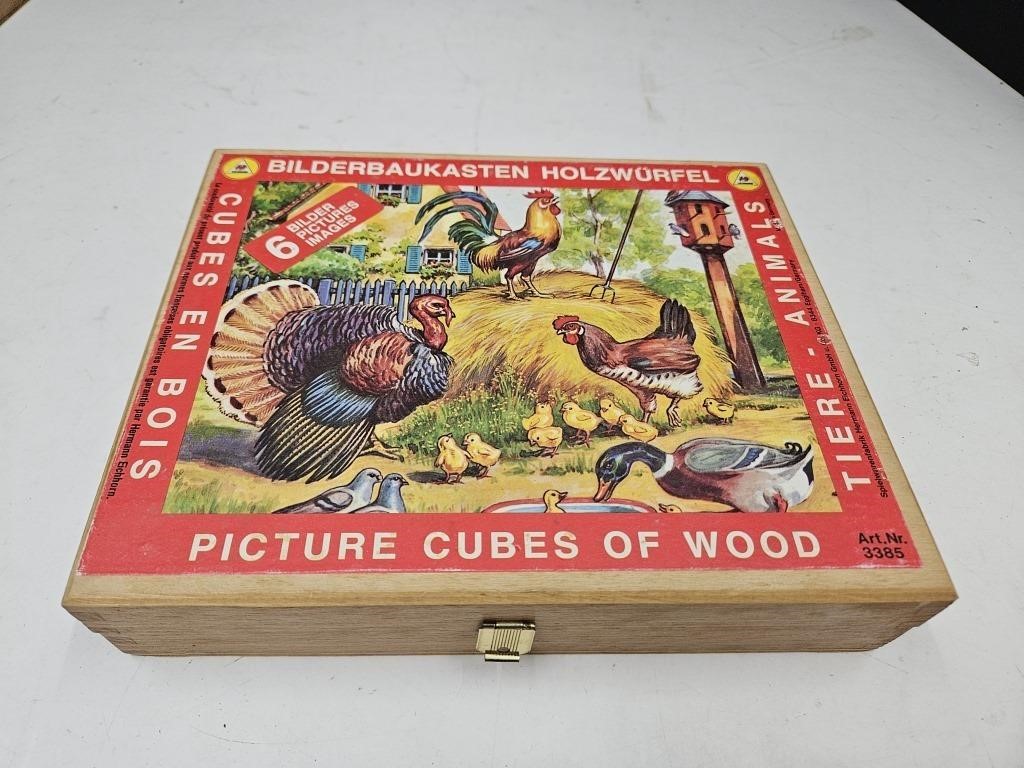 Vintage Eithorn German Wood Puzzle Blocks